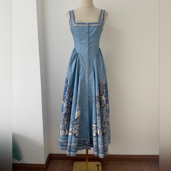 ALEMAIS Villa Romantica Midi Dress - Picture 8 of 14